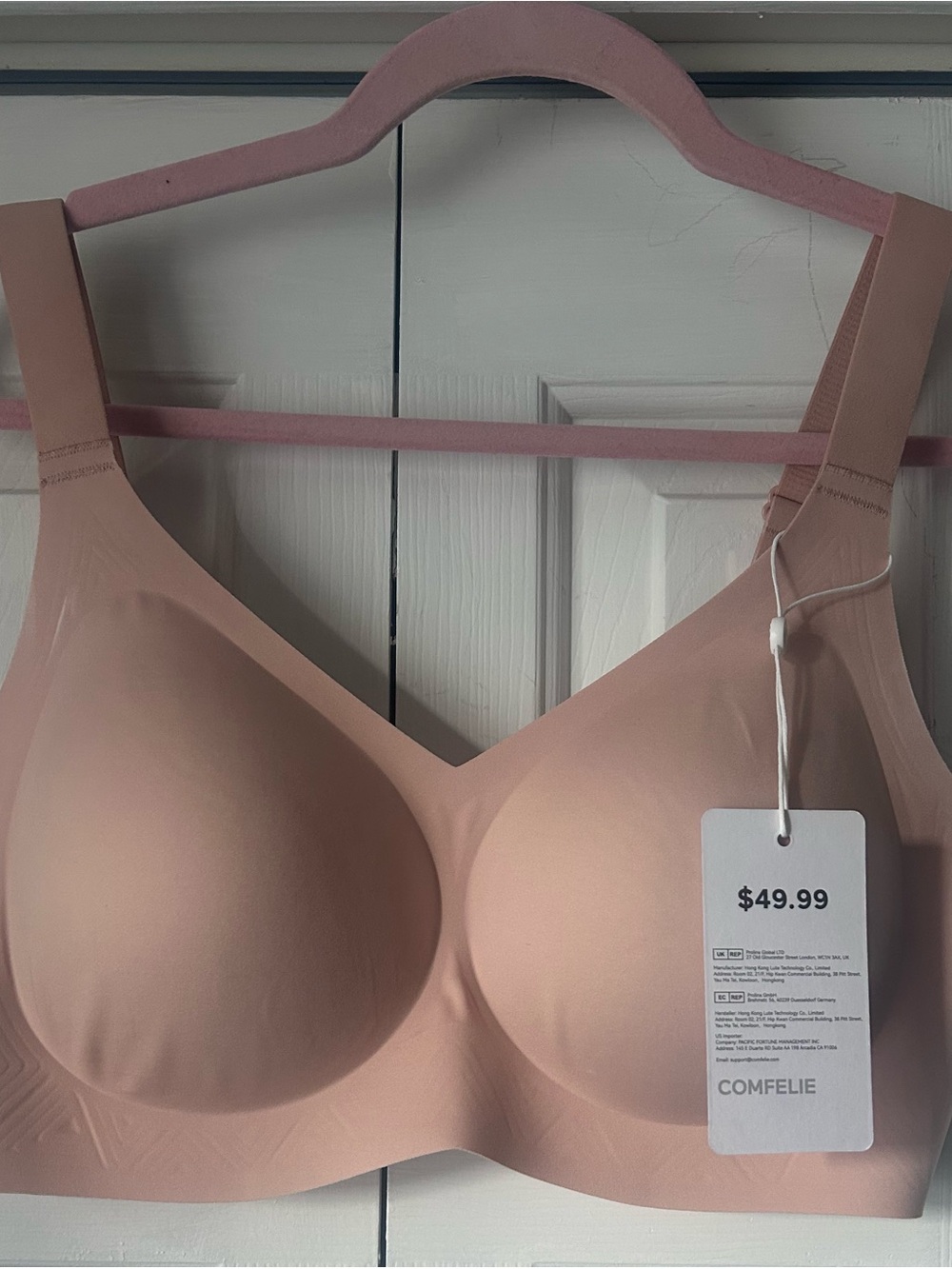 COMFELIE Women's Seamless T-Shirt Bra — Blush